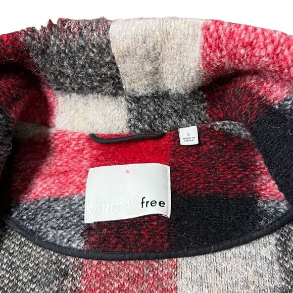 Aritzia Wilfred Free Off Duty Sweater Jacket Plaid - Picture 14 of 16